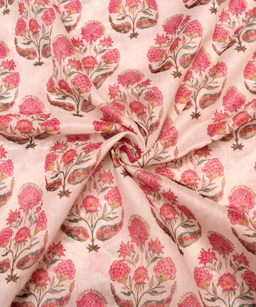 Best Printed Chanderi Fabric Fabric Dekho
